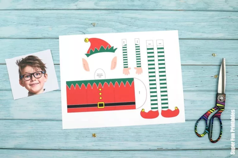 Elf papercraft steps