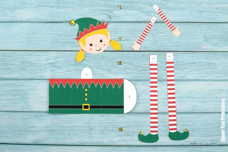 Elf papercraft steps