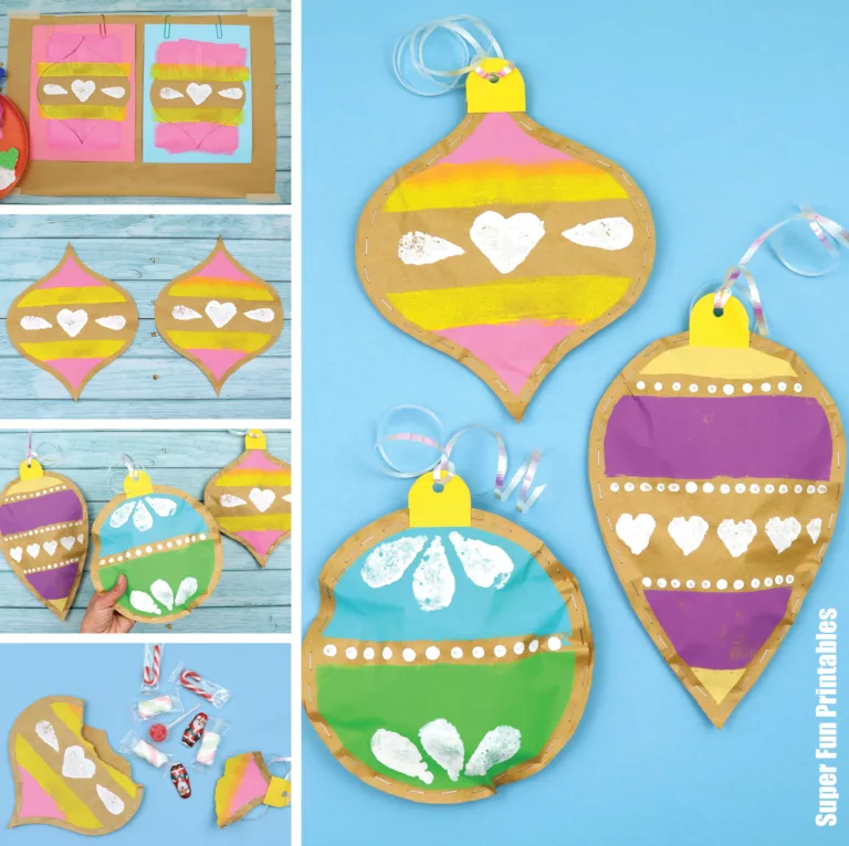 Stuffed paper ornaments