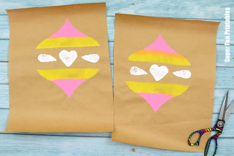 Steps to make stuffed paper baubles