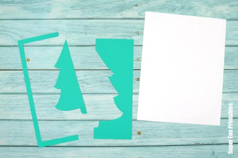 Christmas positive negative pattern art steps