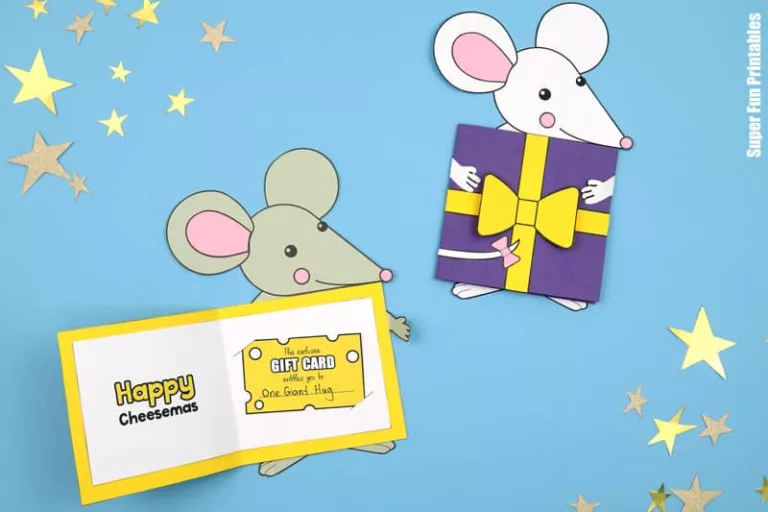 Cheesy mouse DIY card idea