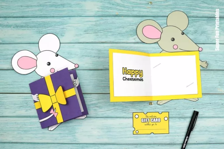 Cheesy mouse gift card steps 8