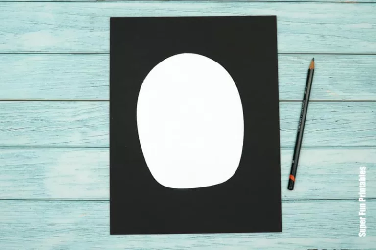 3D penguin pattern art steps
