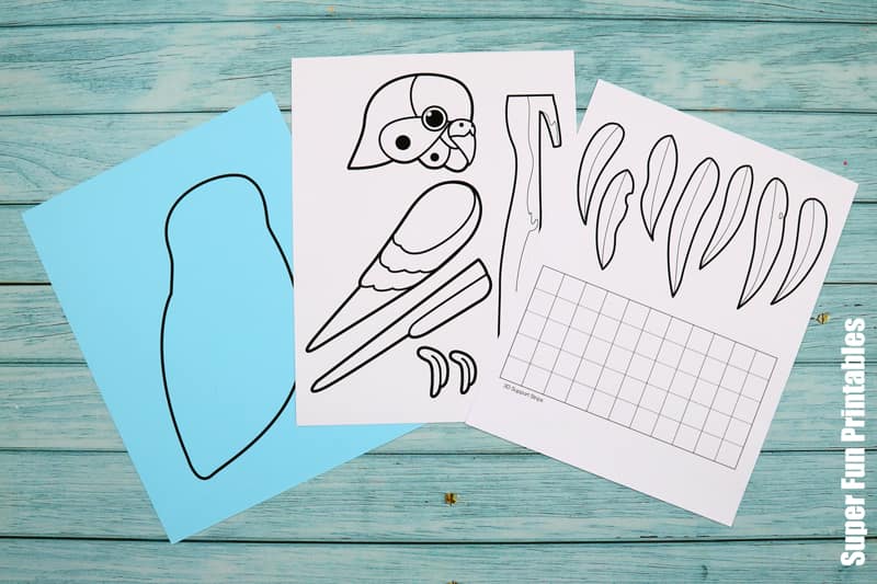Budgie pattern art project steps