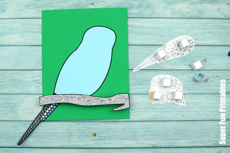 Budgie pattern art project steps