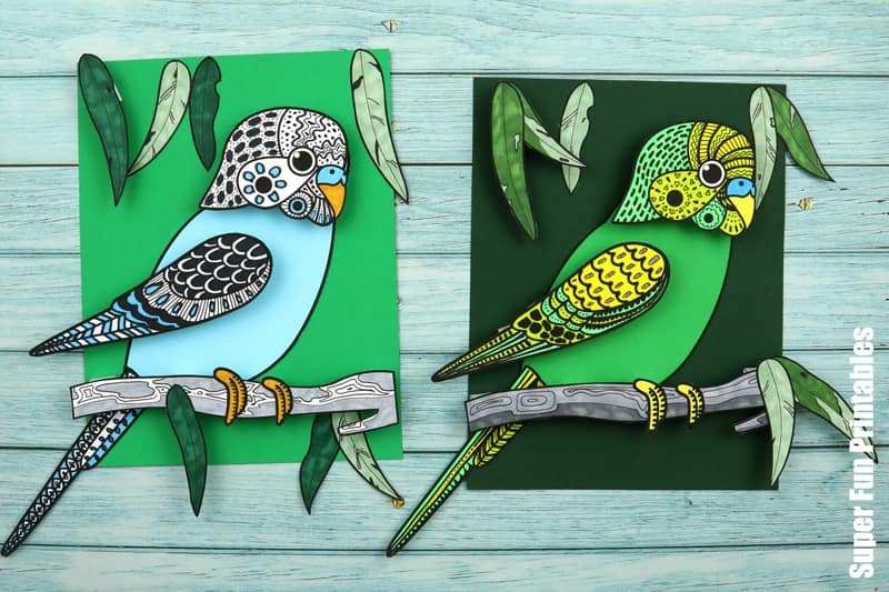 Parakeet craft for kids