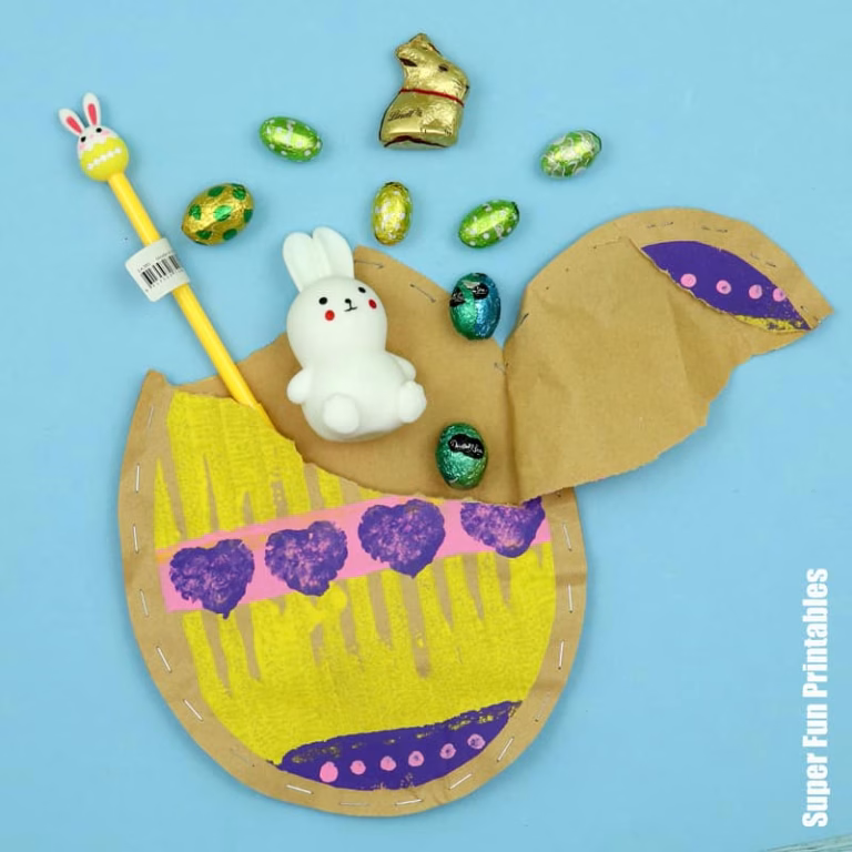 Easter surprise egg craft for kids