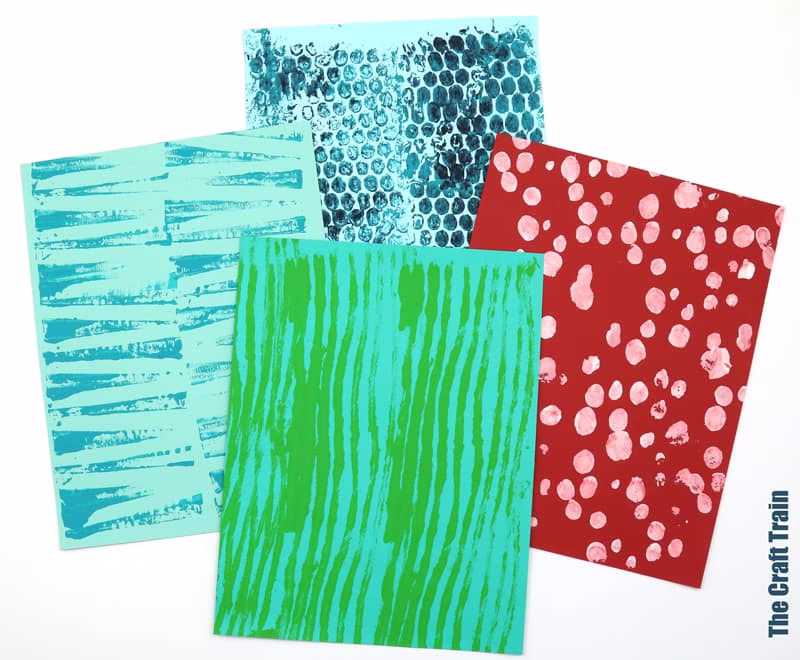 Lint Roller Painting process art idea for kids