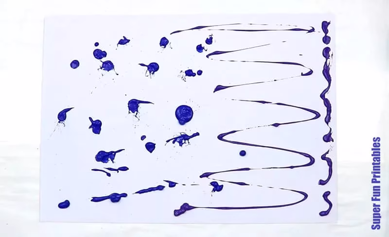 Pansy scrape art flower craft steps