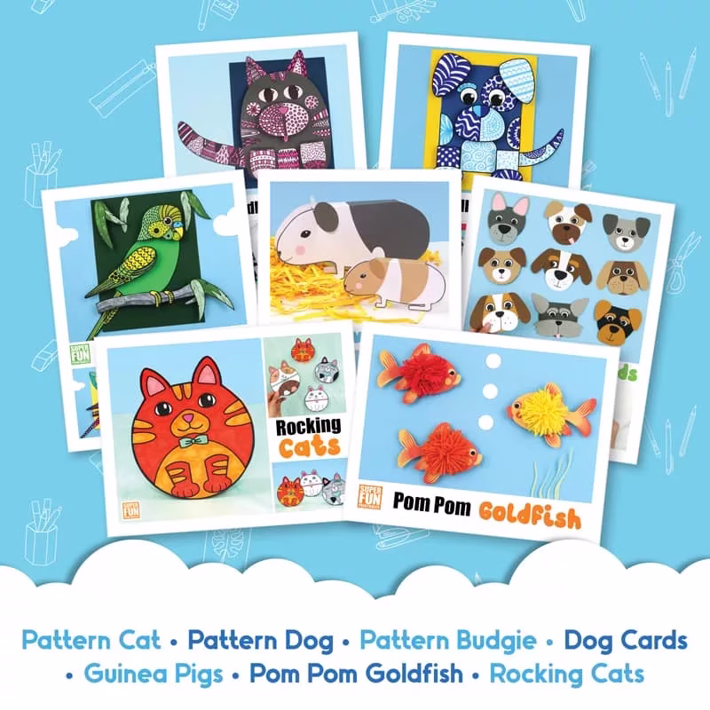 Printable pet crafts for kids