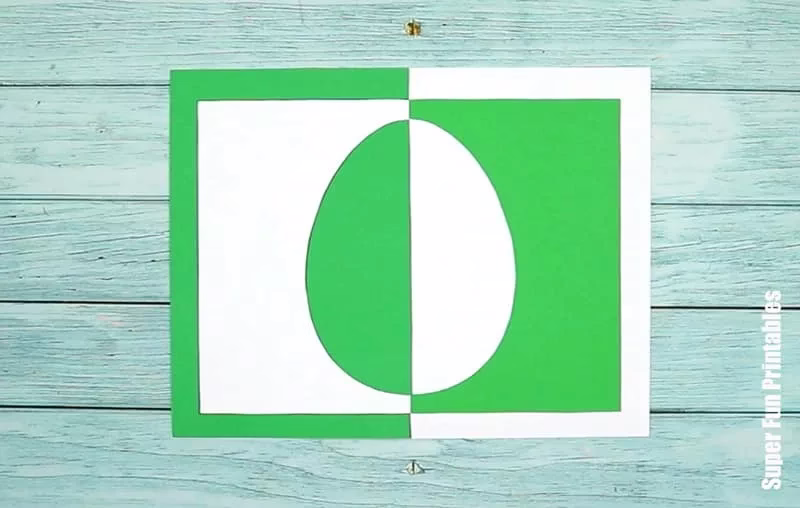 Steps to make Easter positive negative art