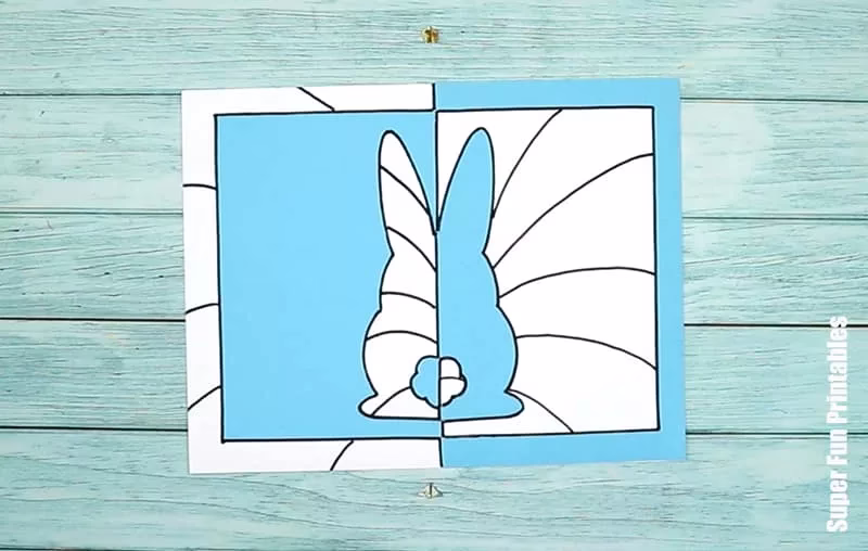 Steps to make Easter positive negative art