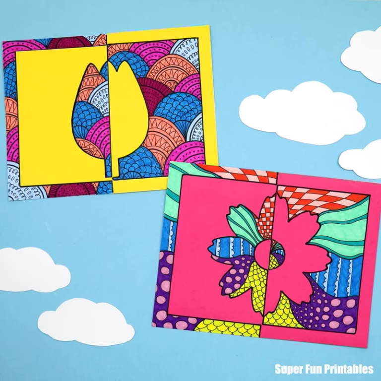 Flower Positive Negative Art