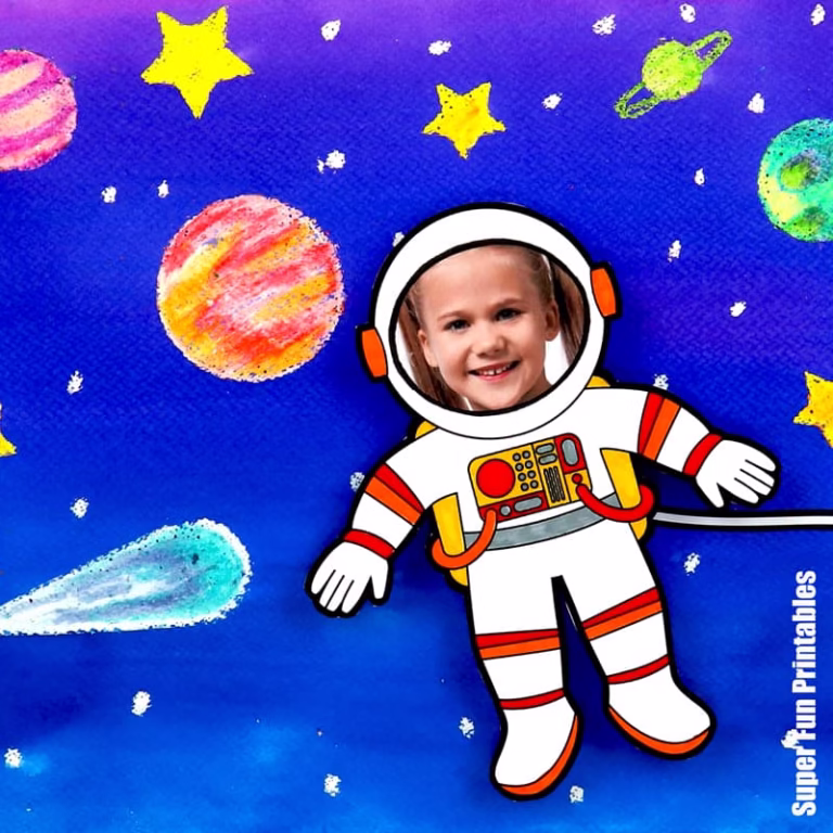 3D Astronaut Space Art