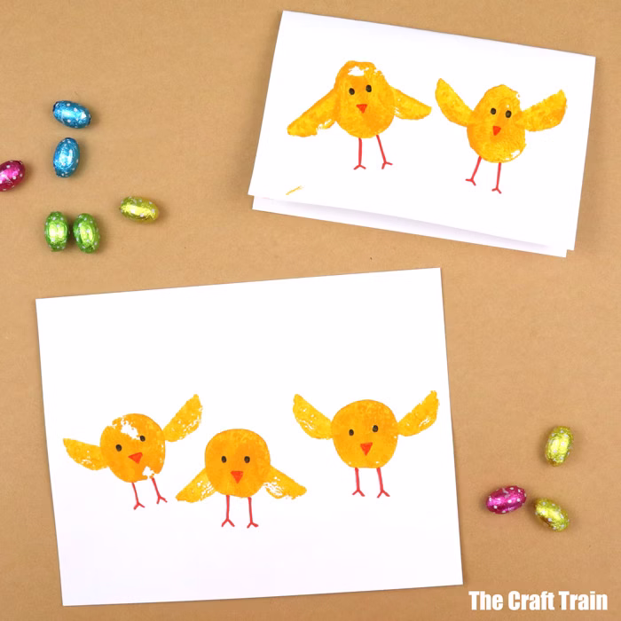chick card and artwork