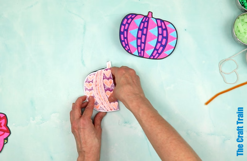 Pumpkin pattern art steps