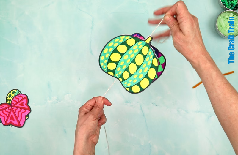 Pumpkin pattern art steps