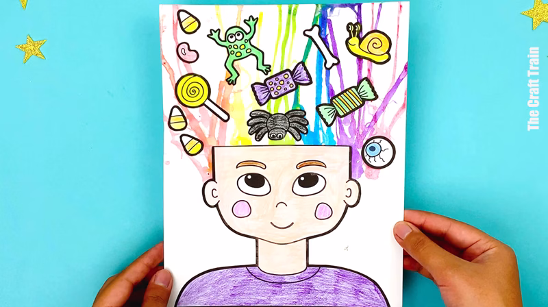 Halloween Crazy Hair Art