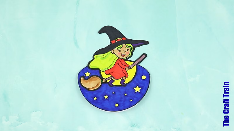 Halloween rockers craft steps