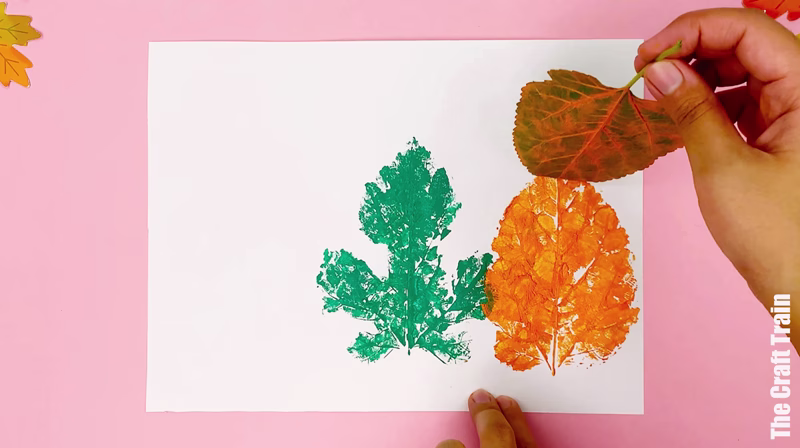 leaf print monsters steps