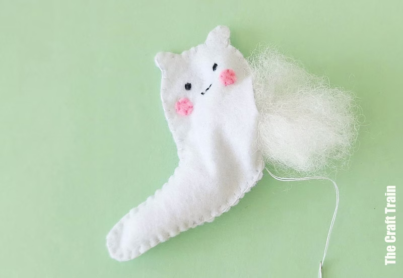 Felt snail sewing craft for kids - steps
