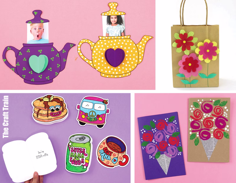 Mother's Day card and gift ideas for 6 to 8 year olds