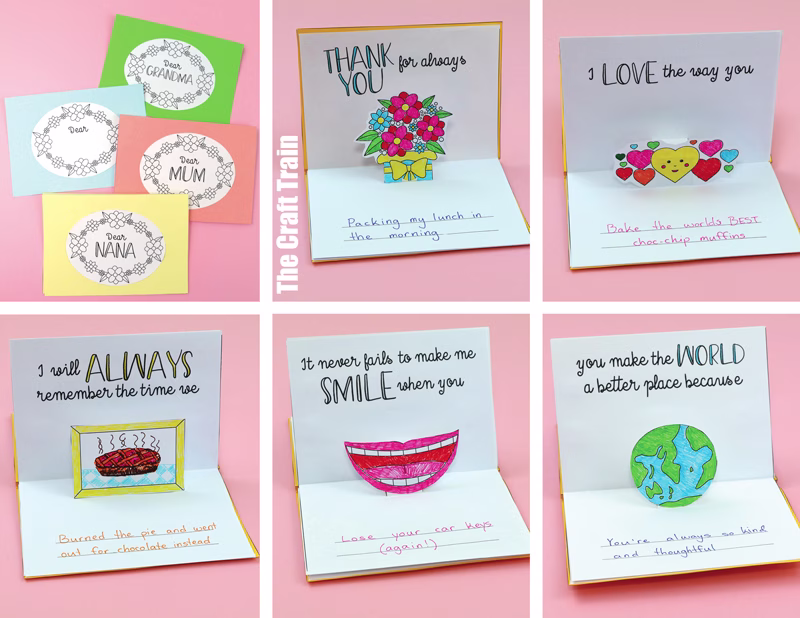 Mother's Day pop up book