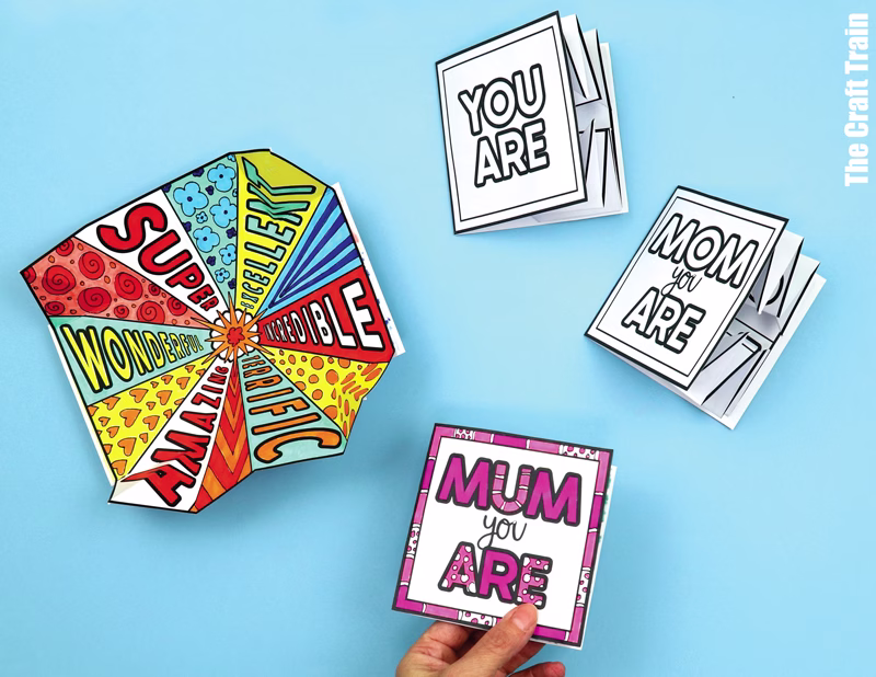 Mother's Day Father's Day explosion card