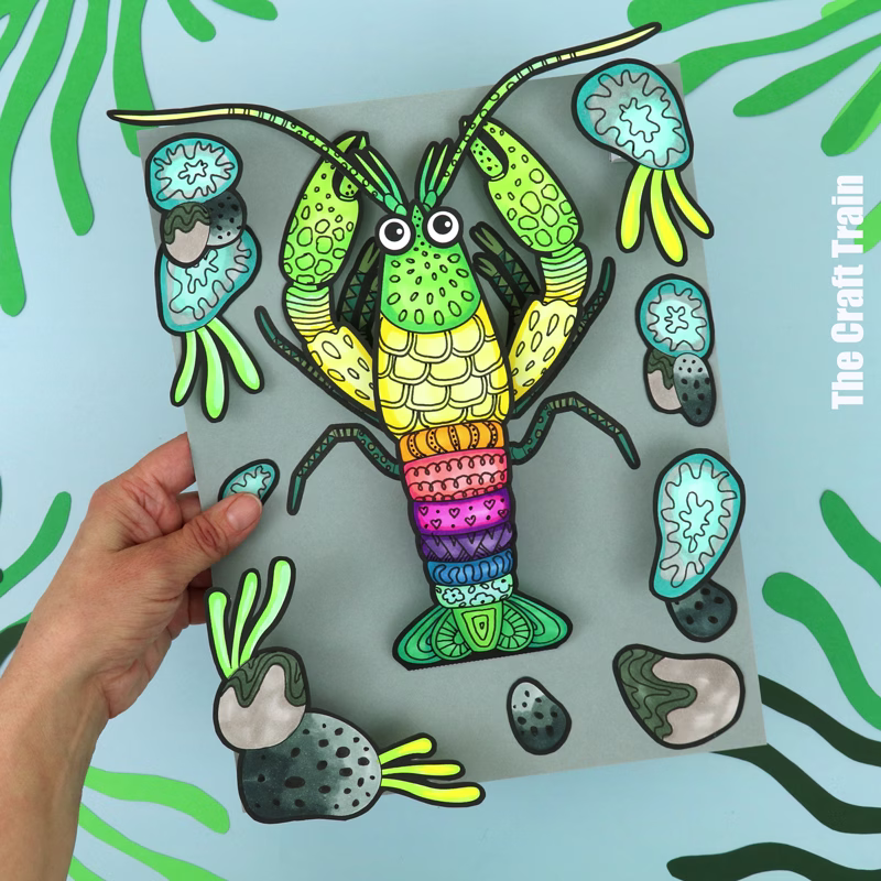 3D Pattern Art yabby craft