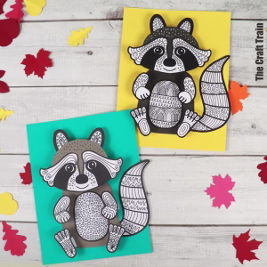 Pattern Art Raccoon